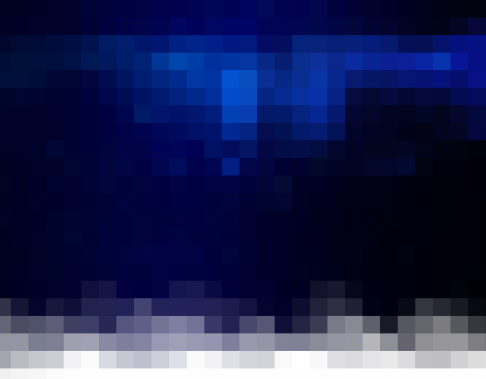 Pixel blau